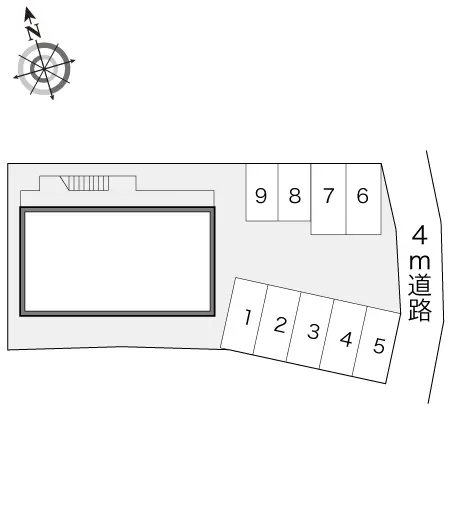 ★手数料０円★高崎市佐野窪町　月極駐車場（LP）